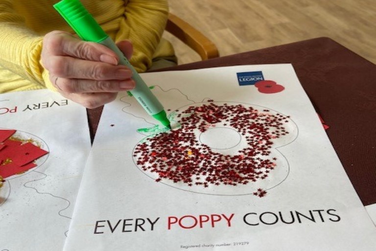 Colouring Their Poppies 