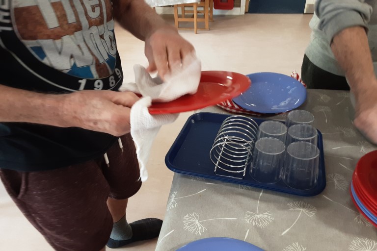 Washing The pots 