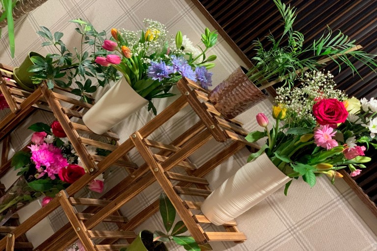 Flower arranging at Buckingham House