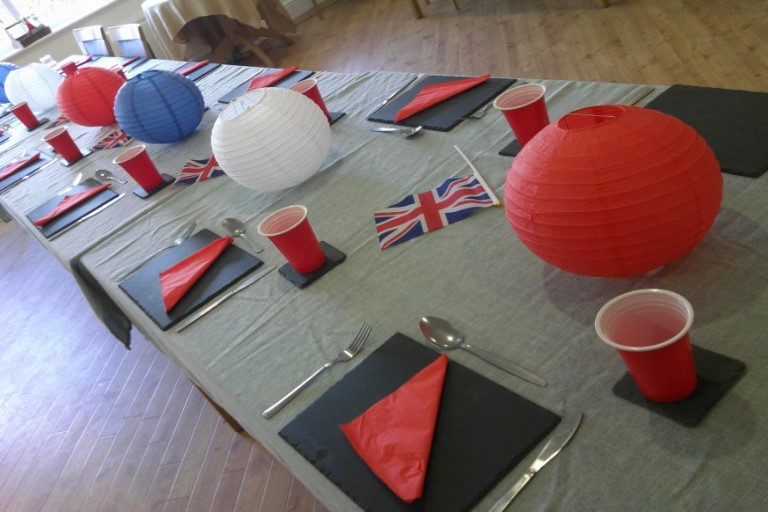 table set up