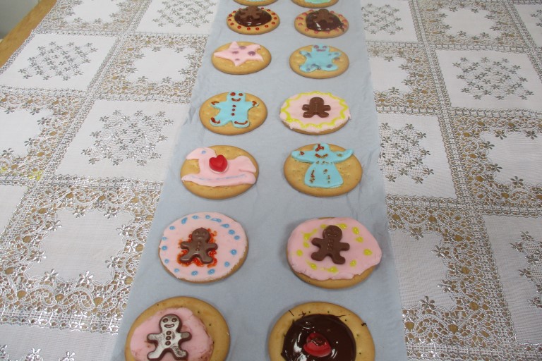 biscuits made and decorated by the people that live with us 