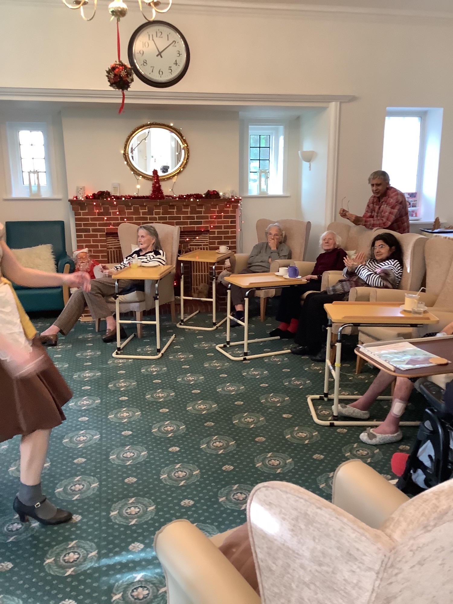 Residents watching a Cinderella performance at Furze Hill