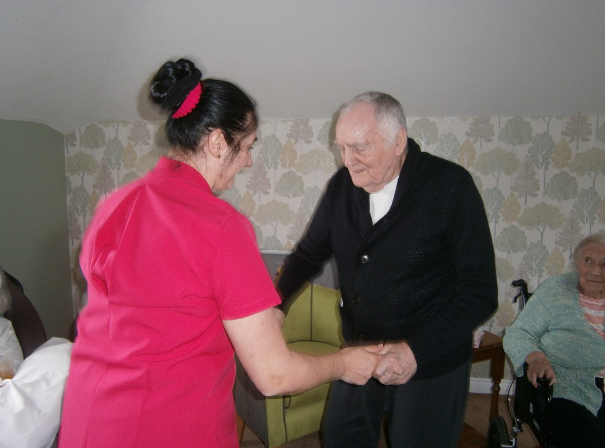 Dancing at our Easter party 