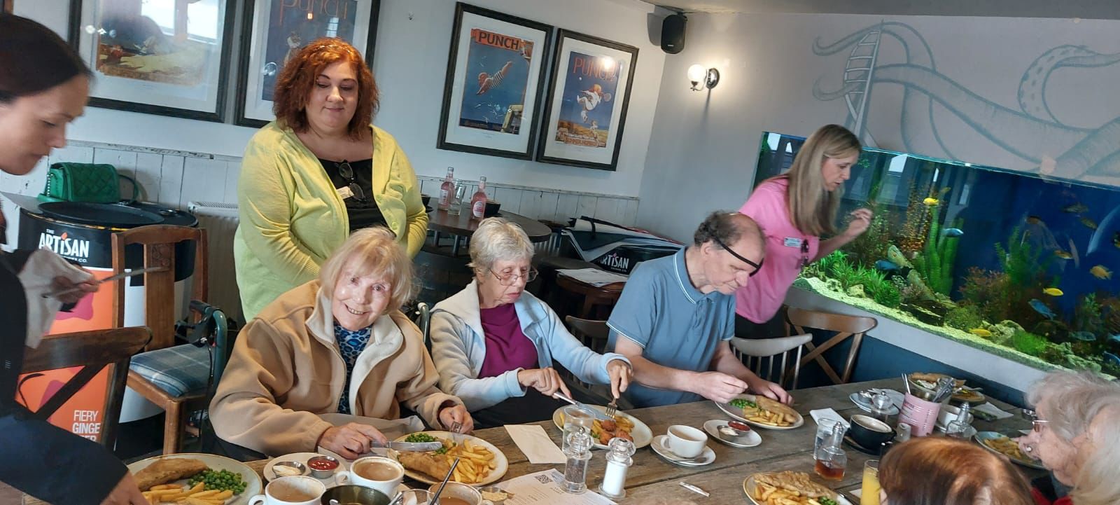 Fish and chip dinner at the seaside