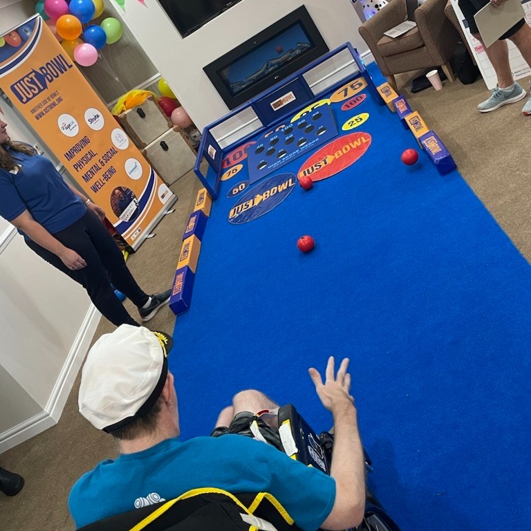 Residents playing just bowl 