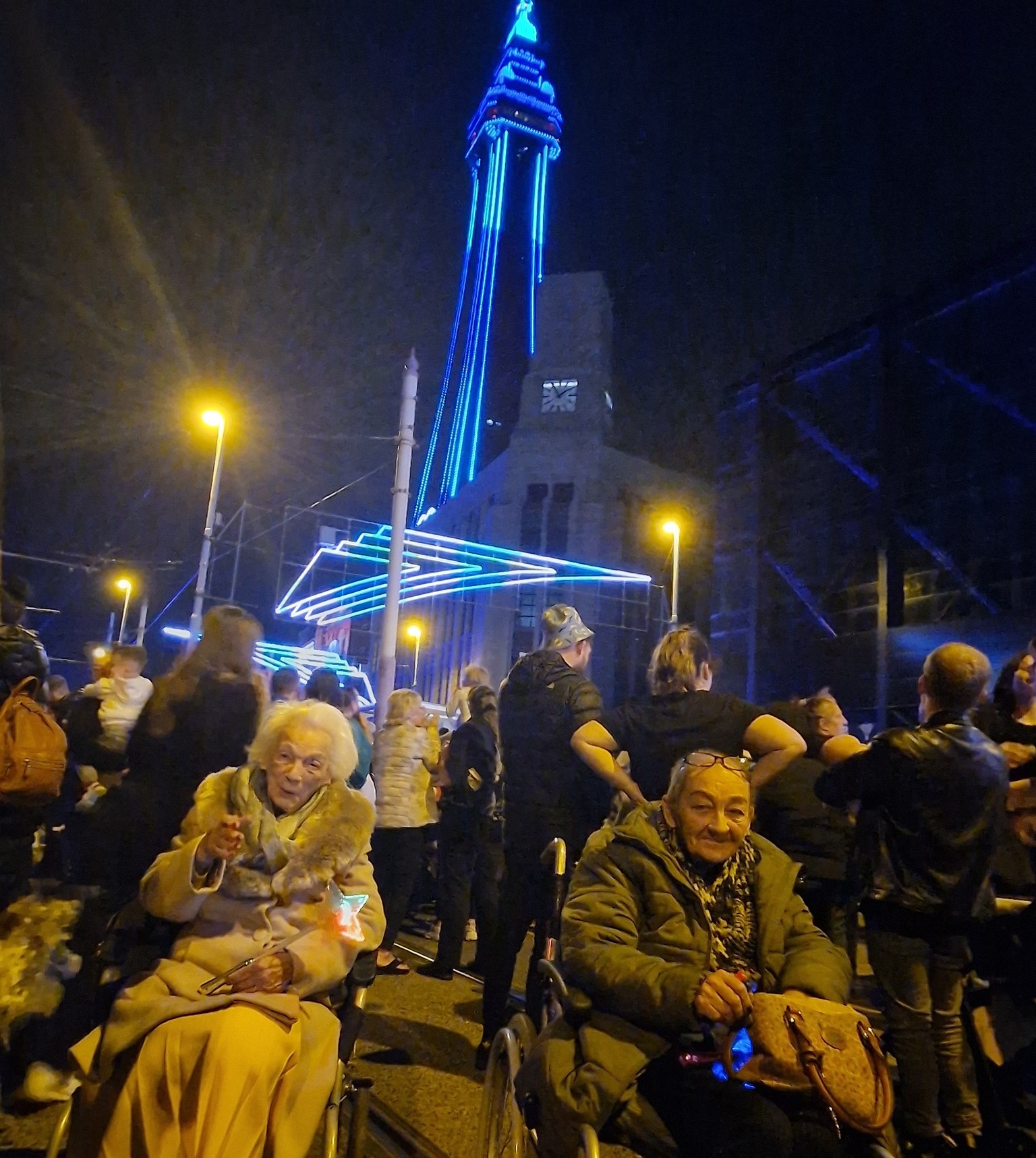 Blackpool tower light show