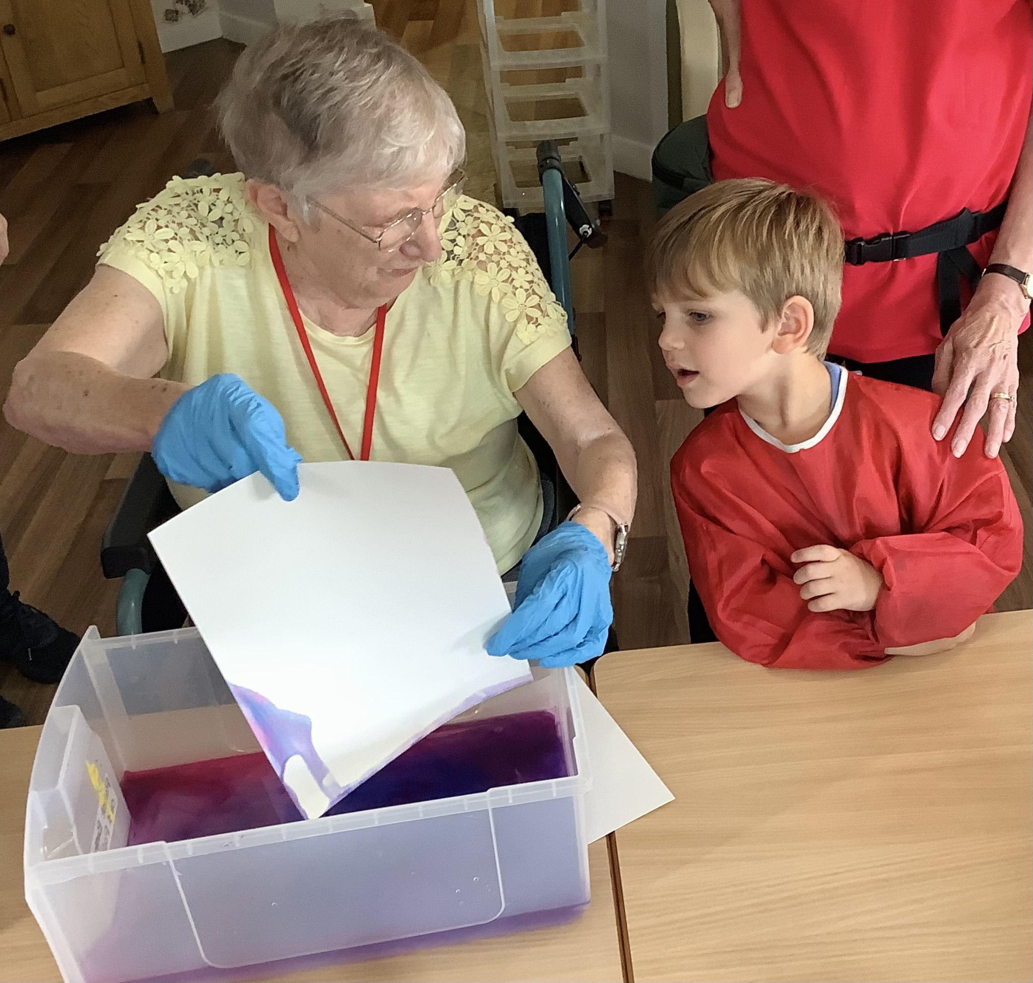 Allingham's intergenerational art session