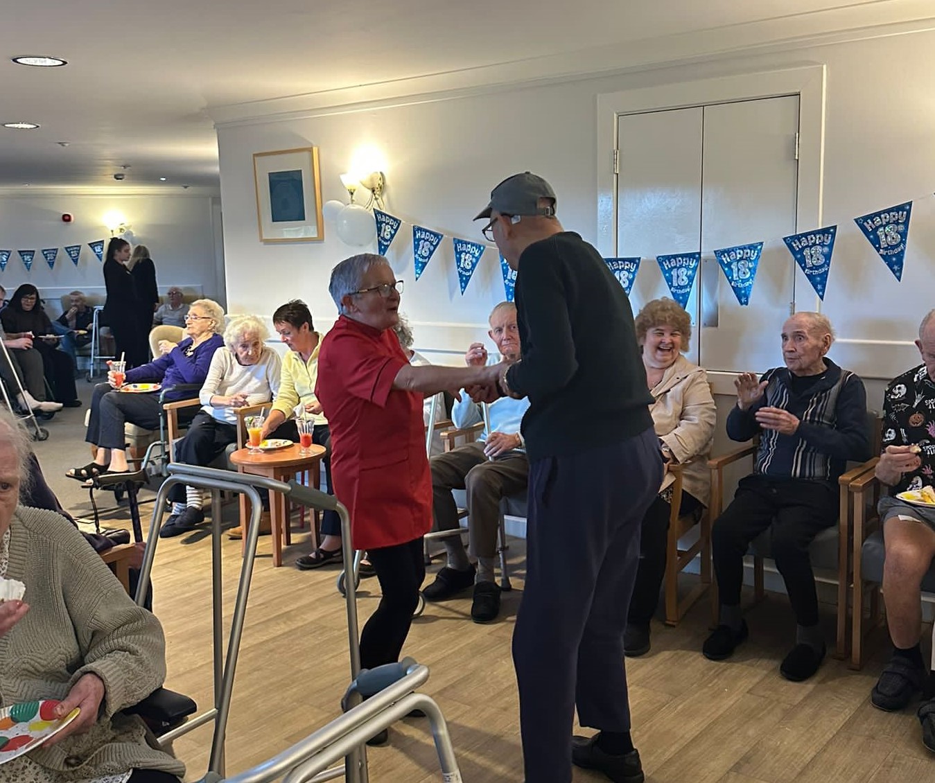 Dancing at Glennie House 18th birthday