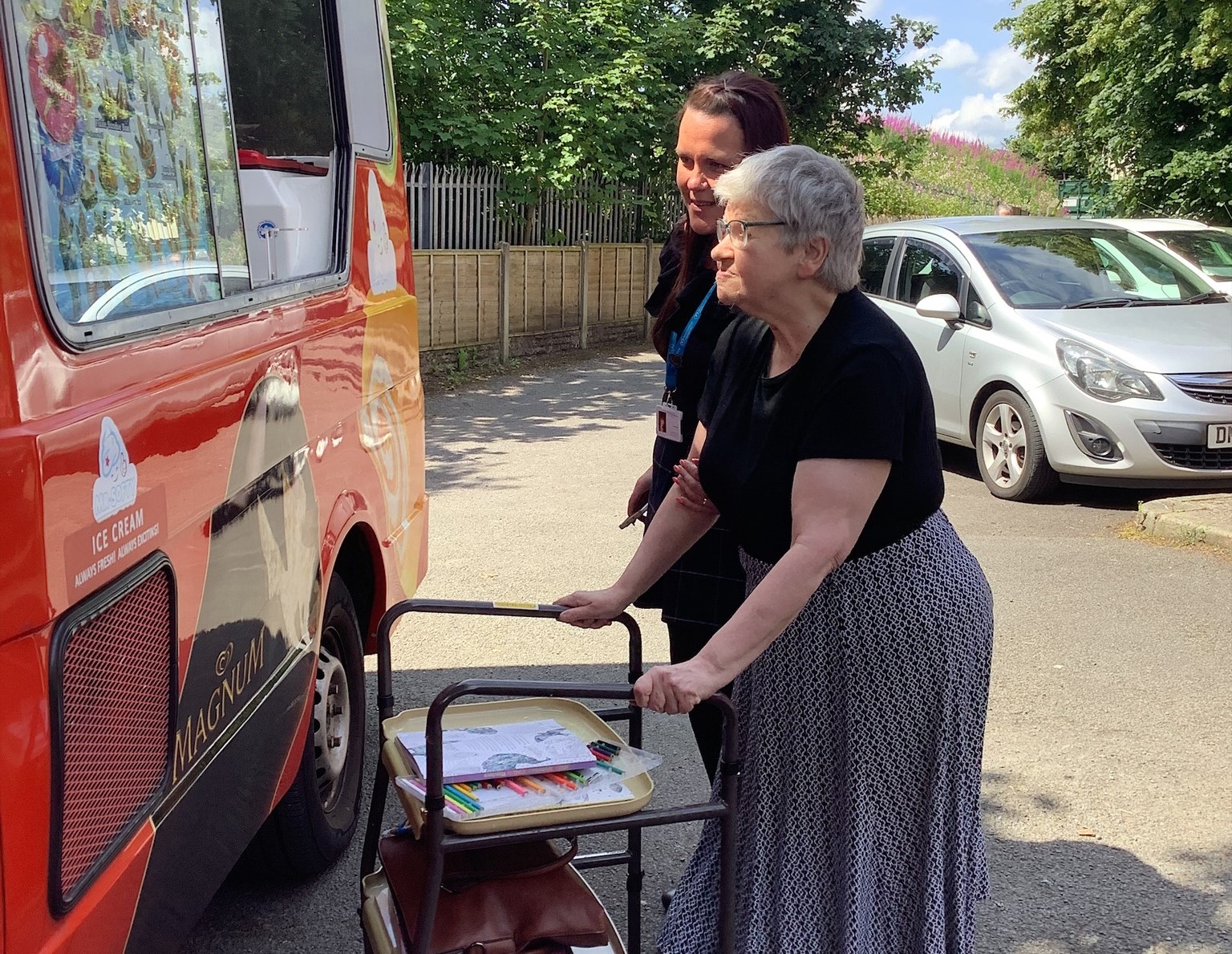 Ice Cream van at Acorn House