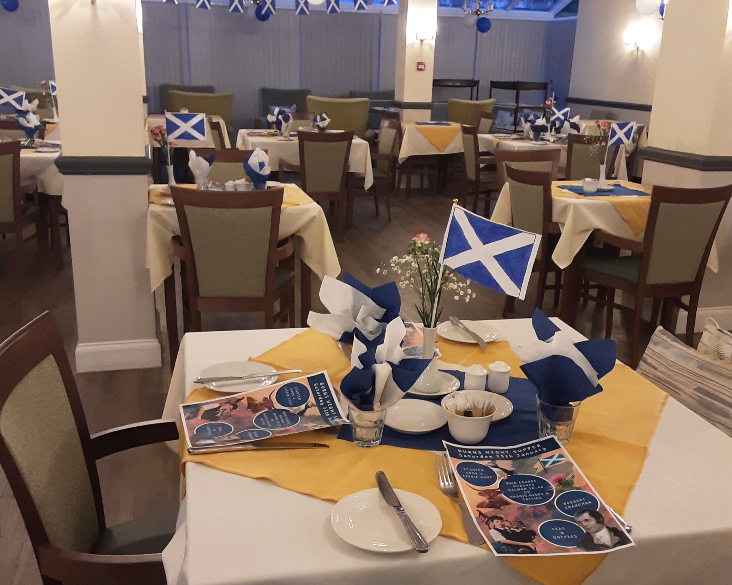 Pinewood - Care Home in St Helier Burns Night