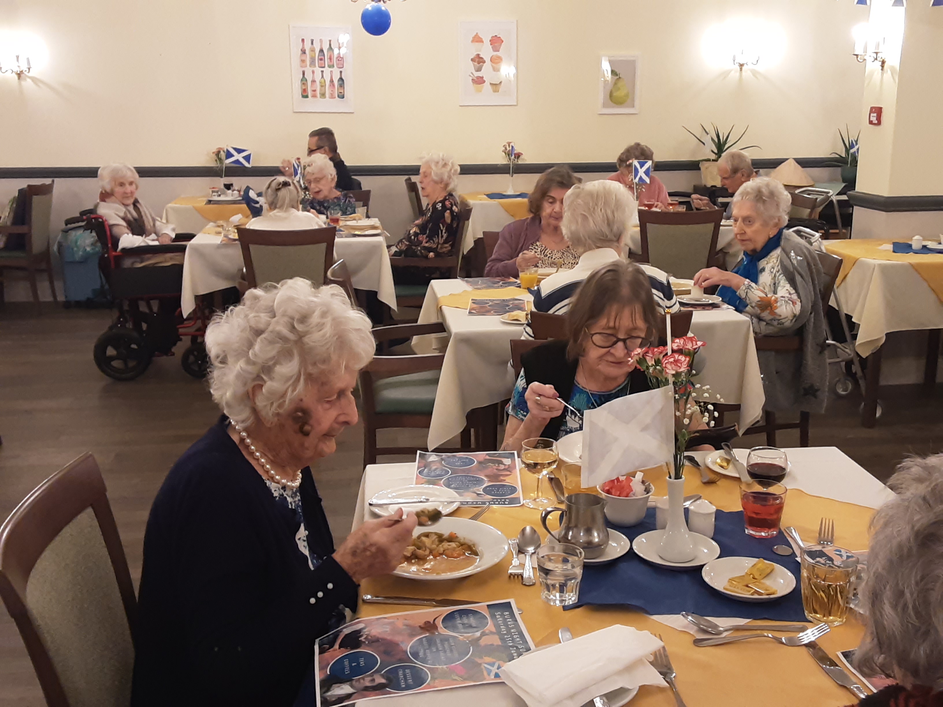 Pinewood - Care Home in St Helier Burns Night