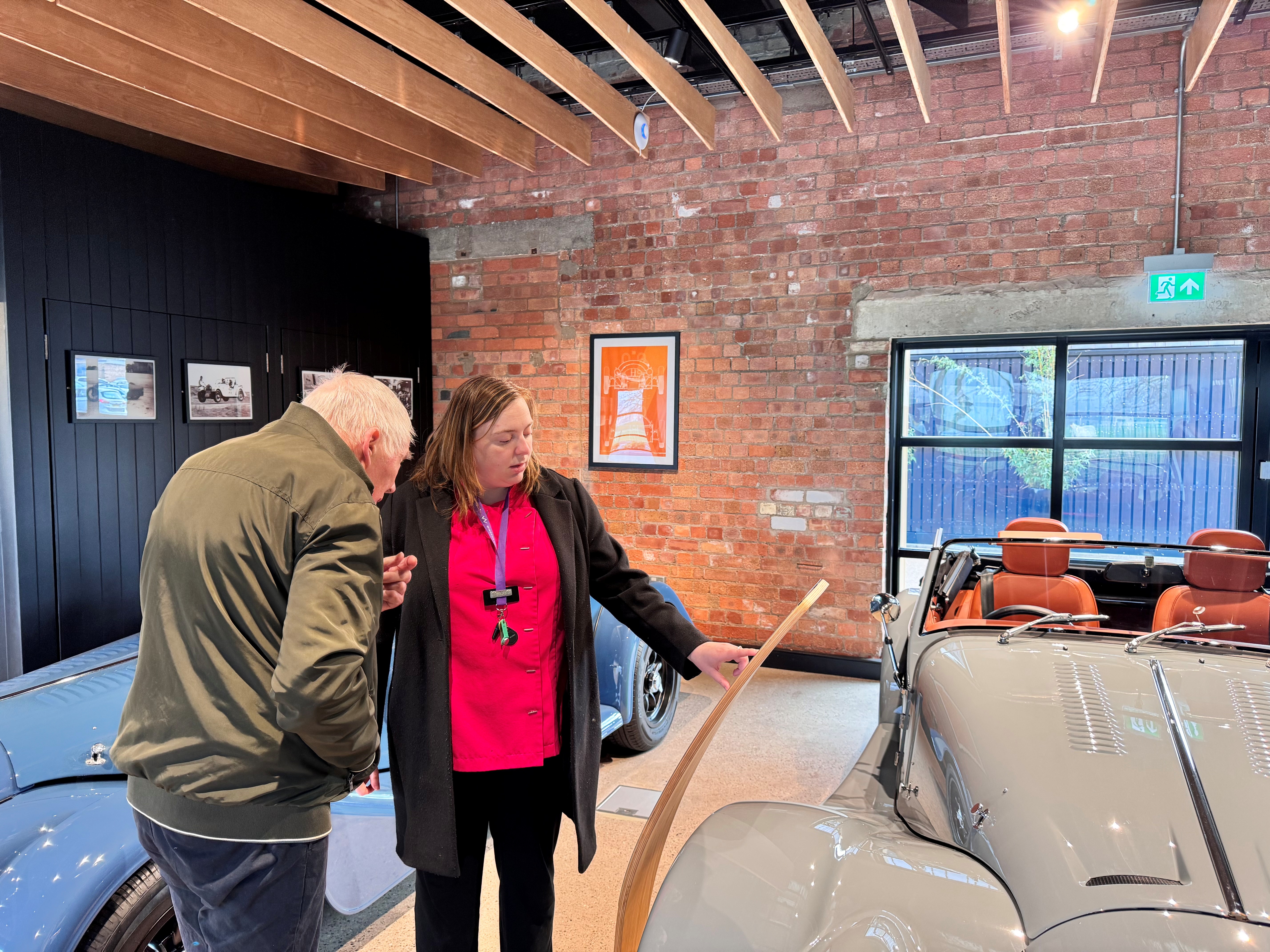 Clive at the Morgan Motor Company