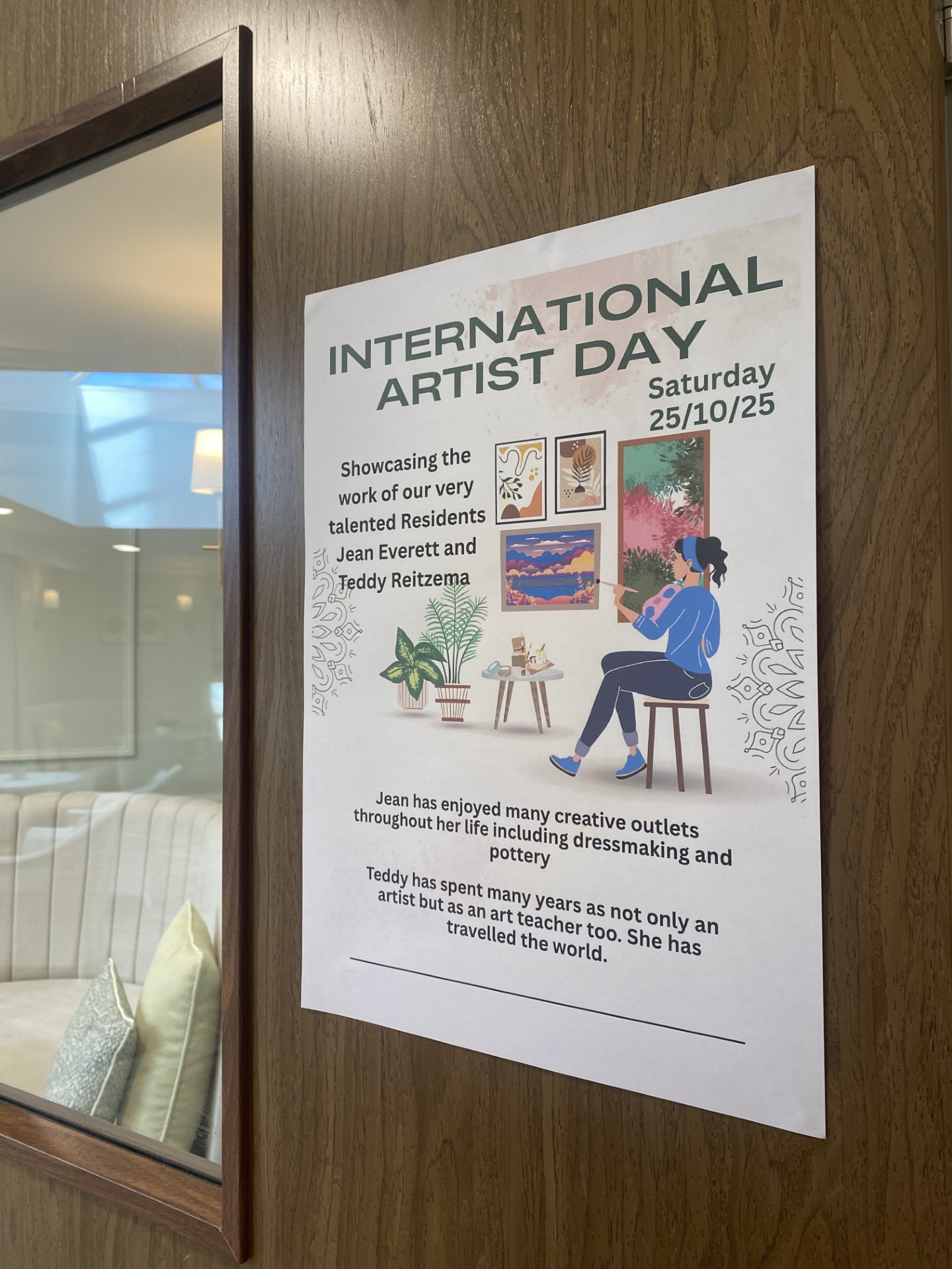 Claremont Manor Celebrates International Artists Day with Resident Art Exhibition in Dawlish