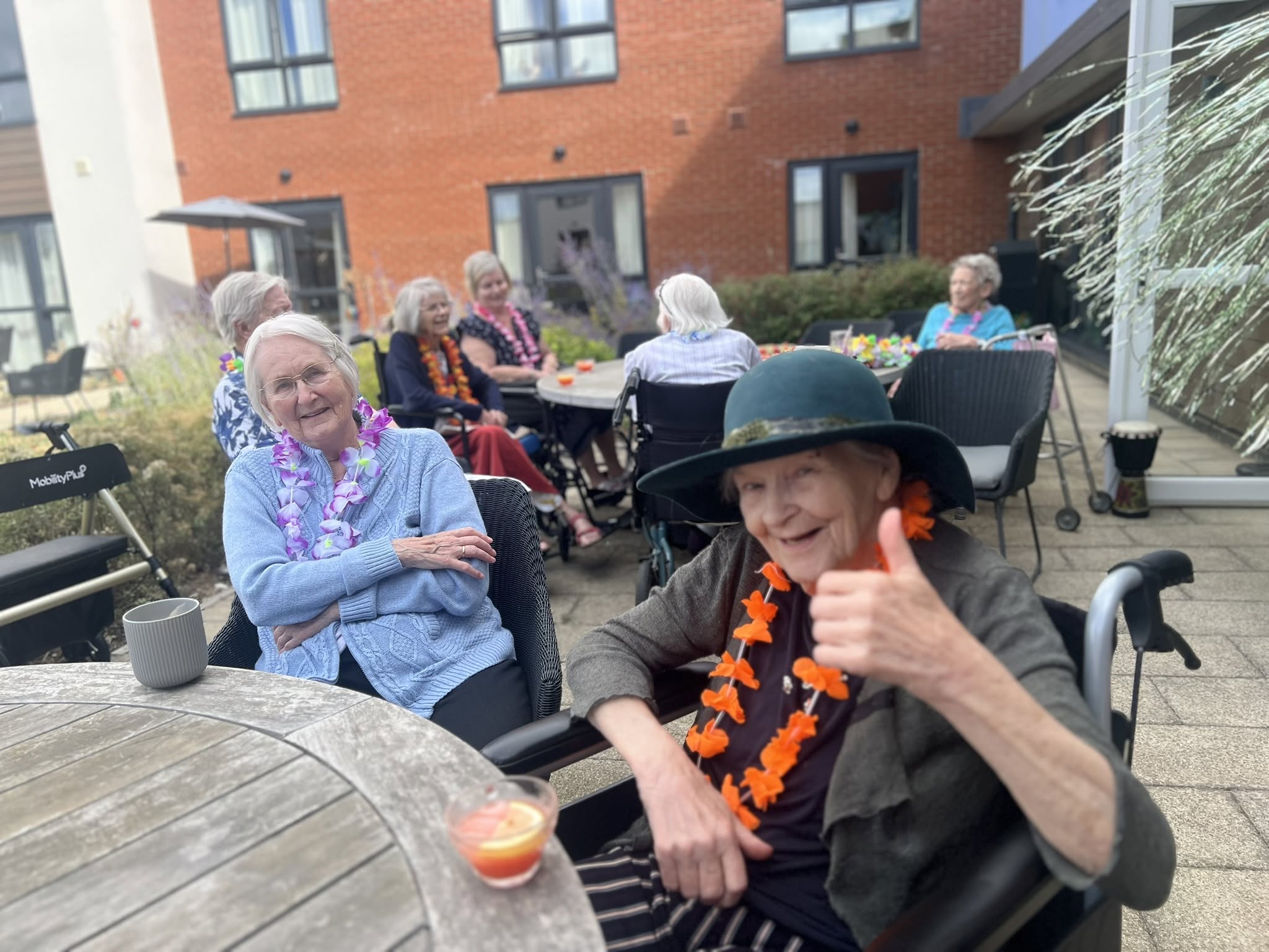 Enjoying mocktails