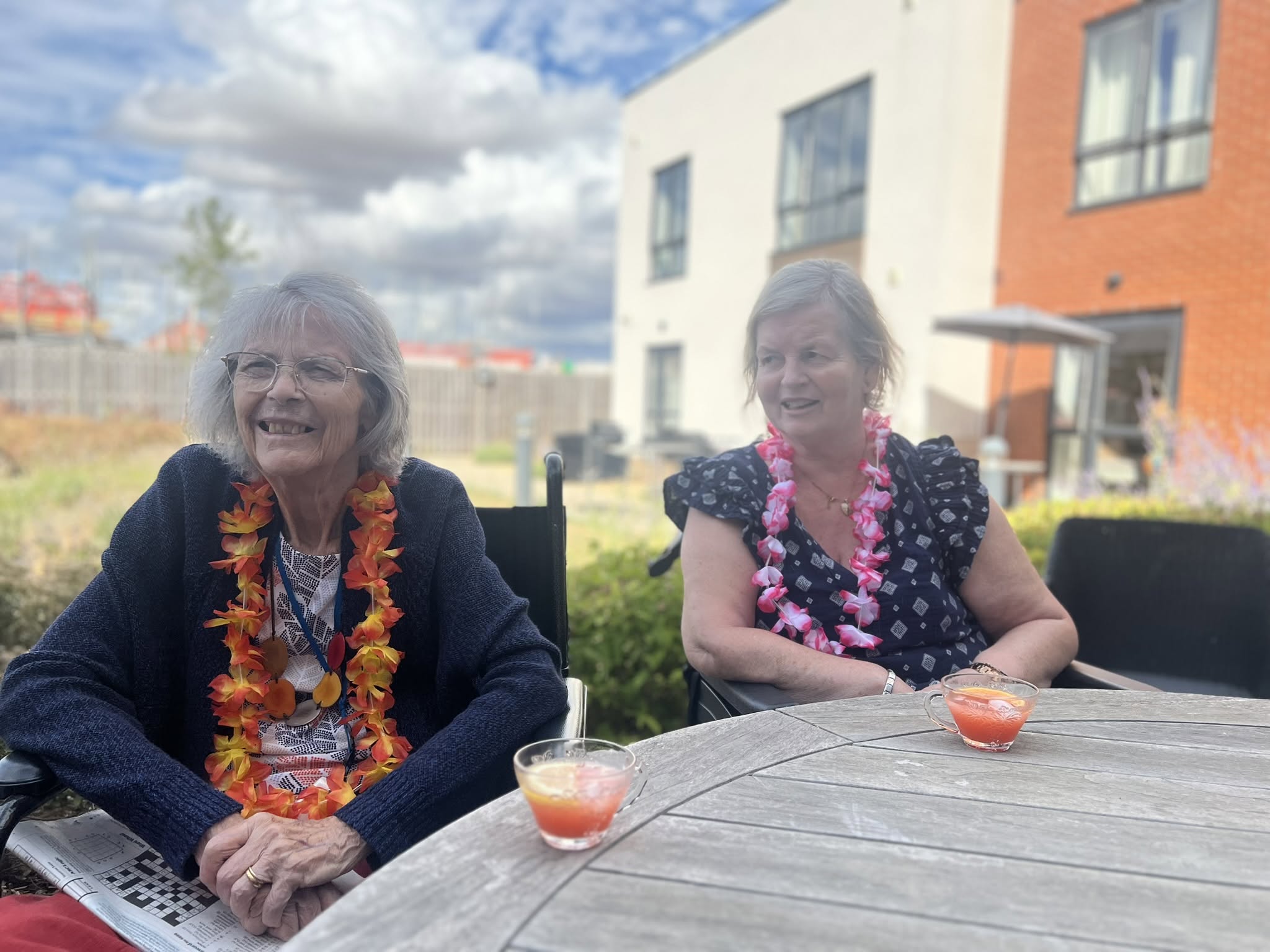 Enjoying mocktails
