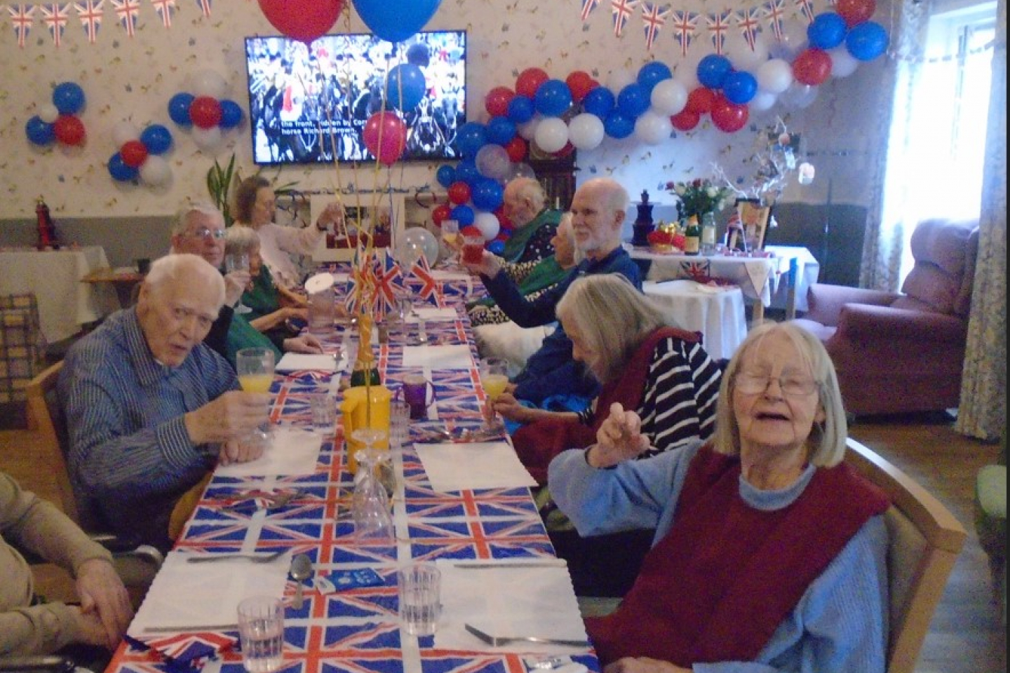The Hawthorns' coronation party 
