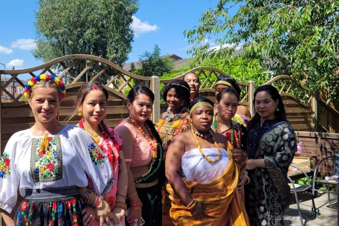 Culture day at Appletree court - team photo 