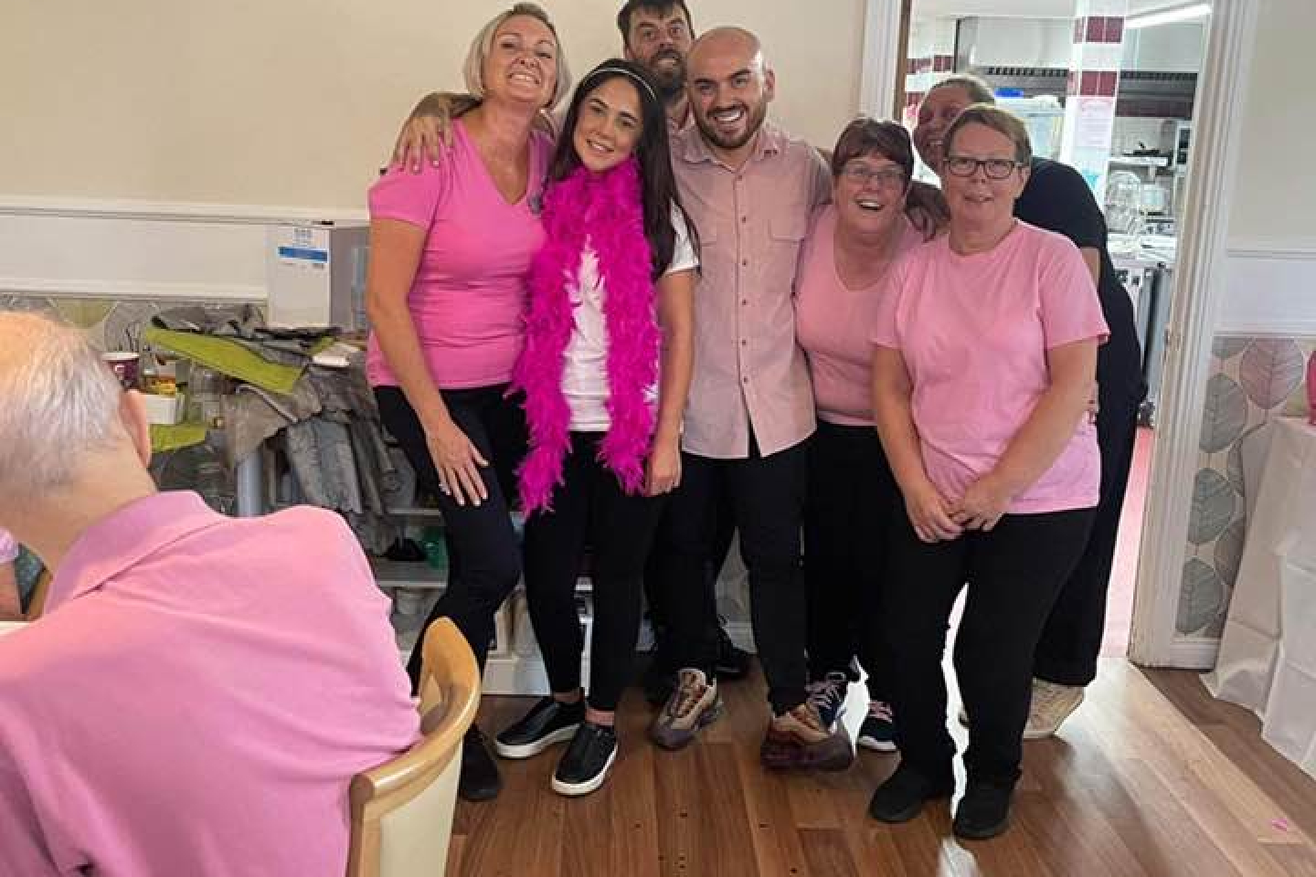 Wear pink day for cancer awareness at Astor