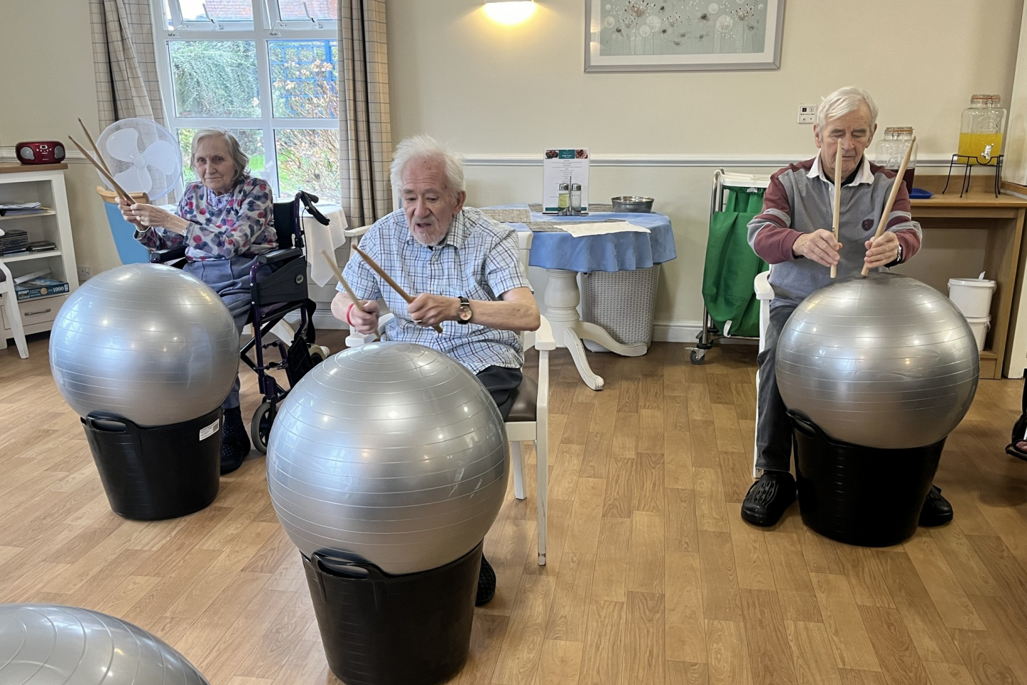 Kings Court drumming activity 