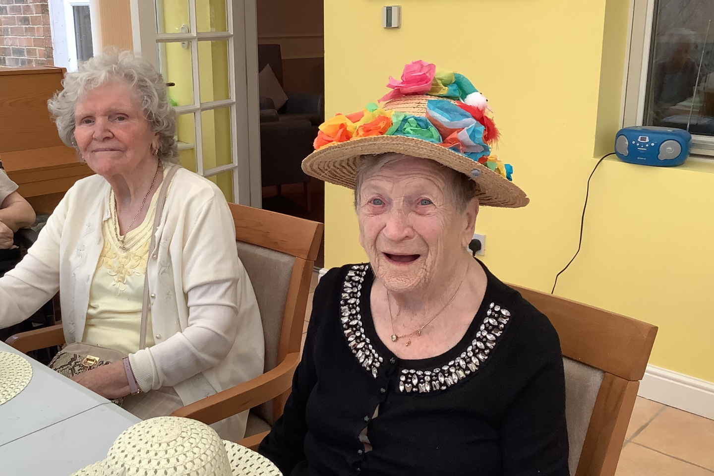Easter bonnet making at Willowdene