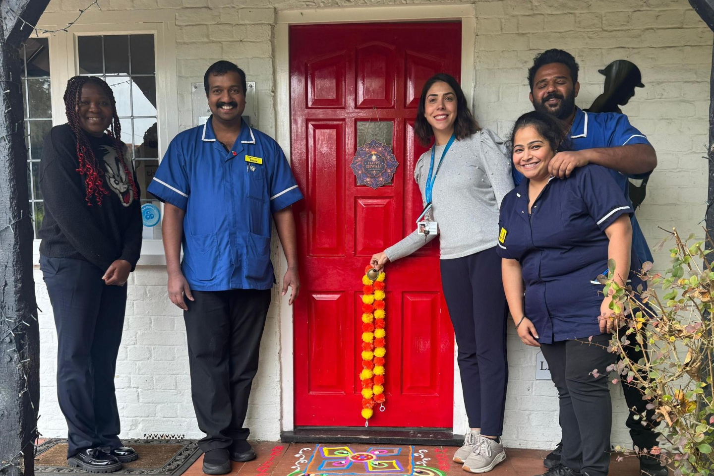 Bridge house celebrating Diwali