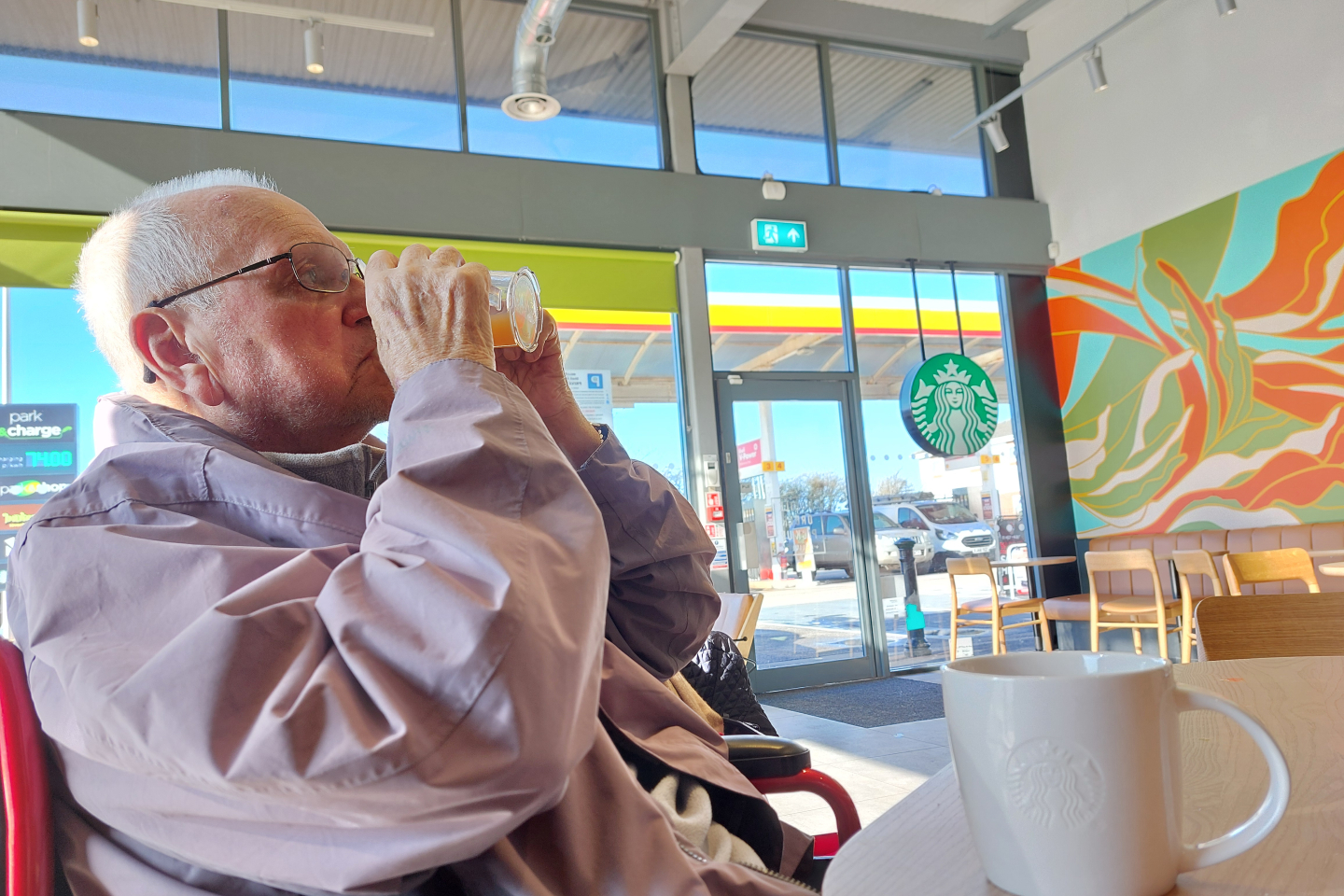 Remembering Richard's first visit to Starbucks