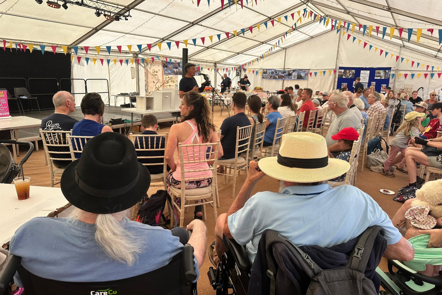 A talk at Dawlish Carnival