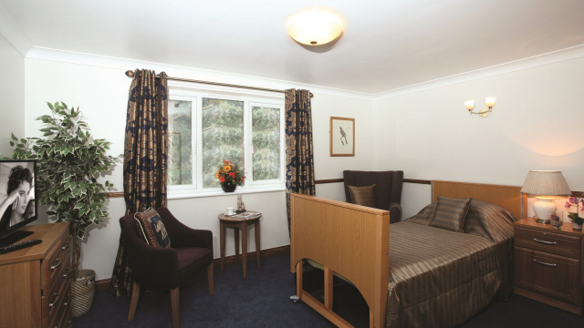 Highfield bedroom with TV