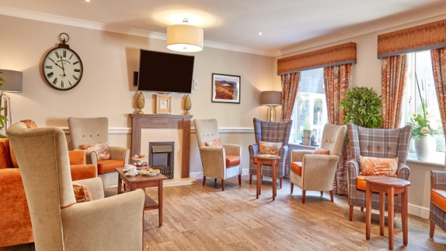 Ashmead lounge area with TV