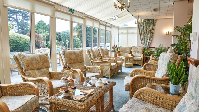 Pinewood seating area 
