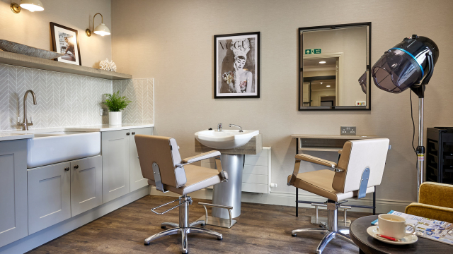 Beauty Salon at Windsor Court Care Home Malvern Worcestershire