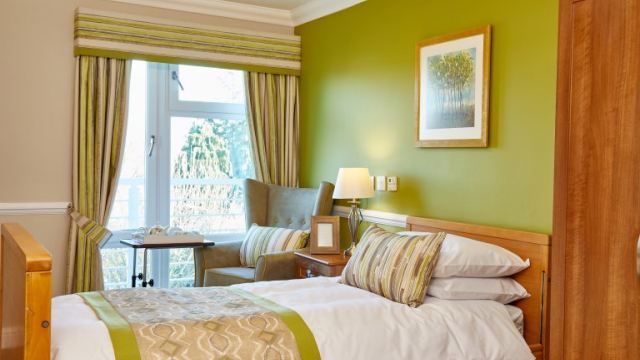 Coplands bedroom with large window 