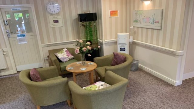 Croft House reception seating area 