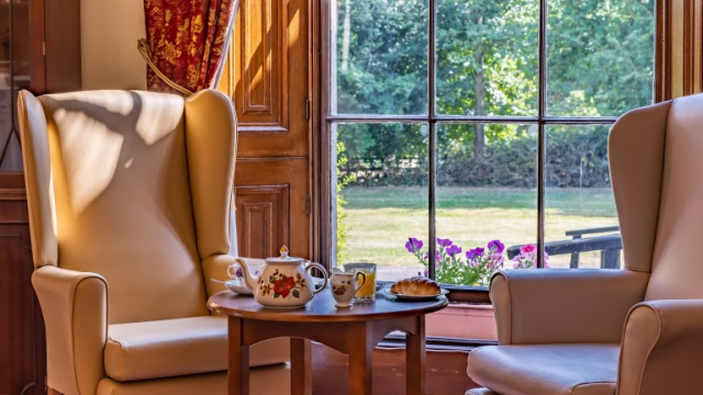 Gateford Hill seating area with tea pot
