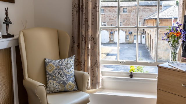 Gateford Hill seat next to window
