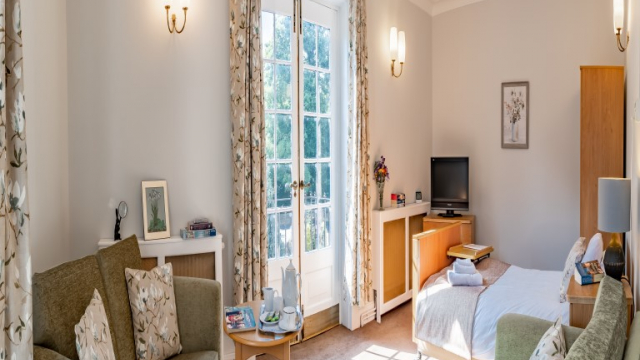 Gateford Hill bedroom with patio doors