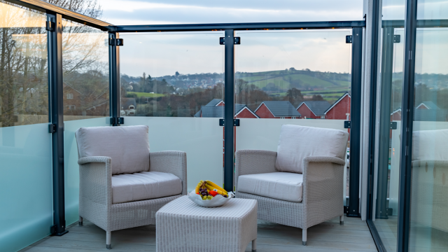 Claremont Manor balcony