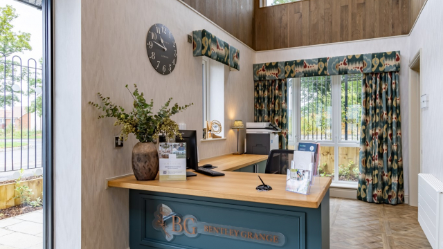 Bentley Grange Care Home reception