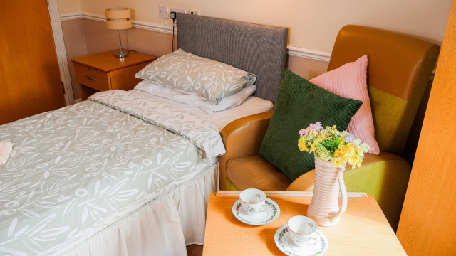 Earsdon Grange bedroom and chair