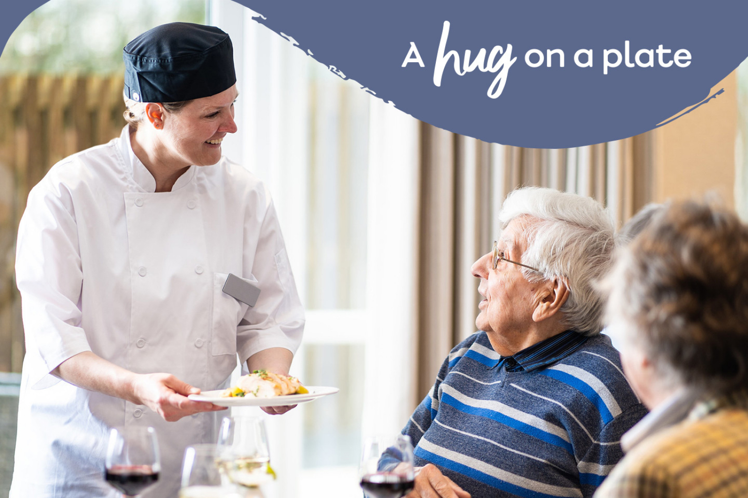 A chef and residents