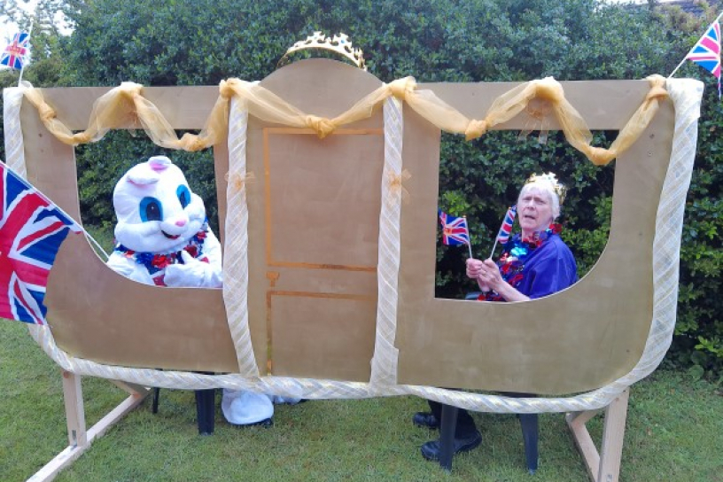 Woodland King's Coronation photobooth