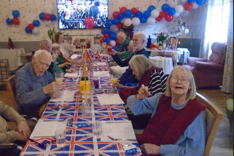 The Hawthorns' coronation party 