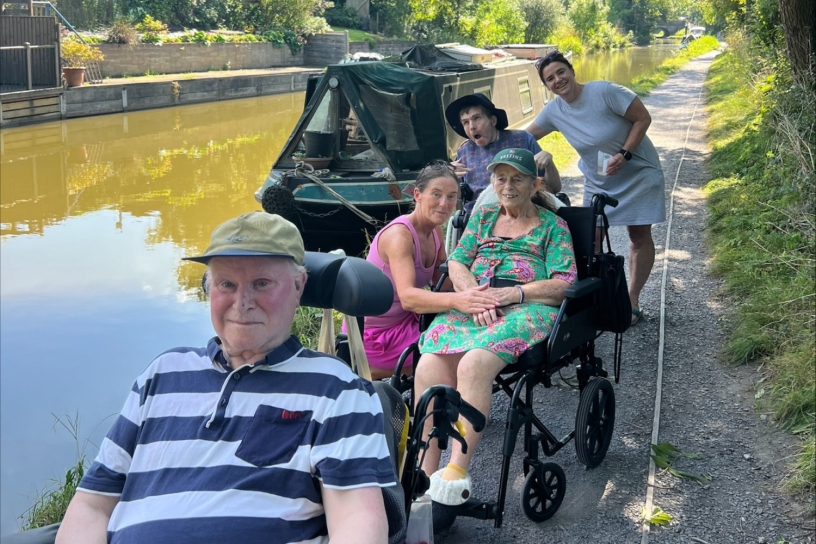 Canal walk with our residents
