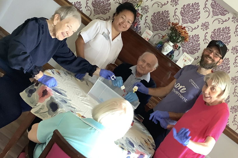 Allingham's intergenerational art session