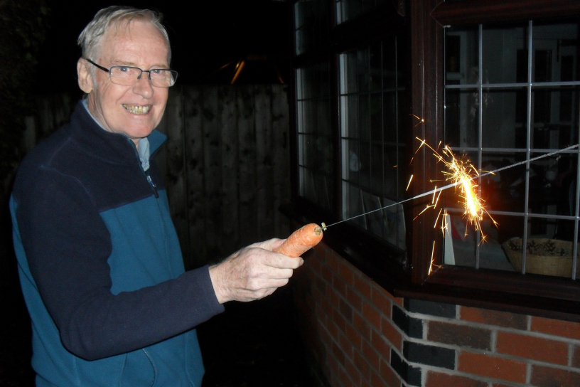 Bonfire night sparklers 