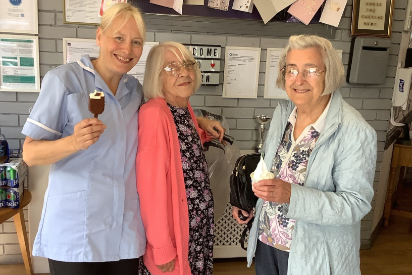 National ice cream day at Acorn House 