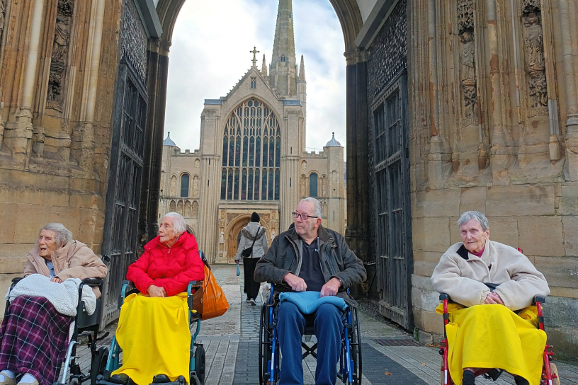 mary chapman court visit to Norwich cathedral 