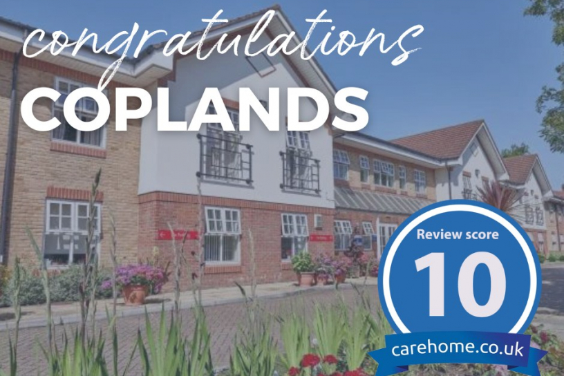 Coplands 10/10 on carehome.co.uk