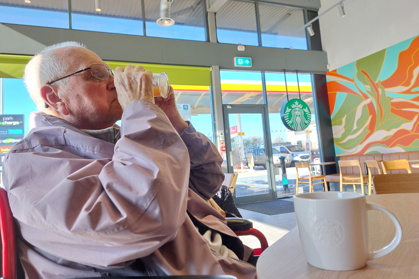 Remembering Richard's first visit to Starbucks