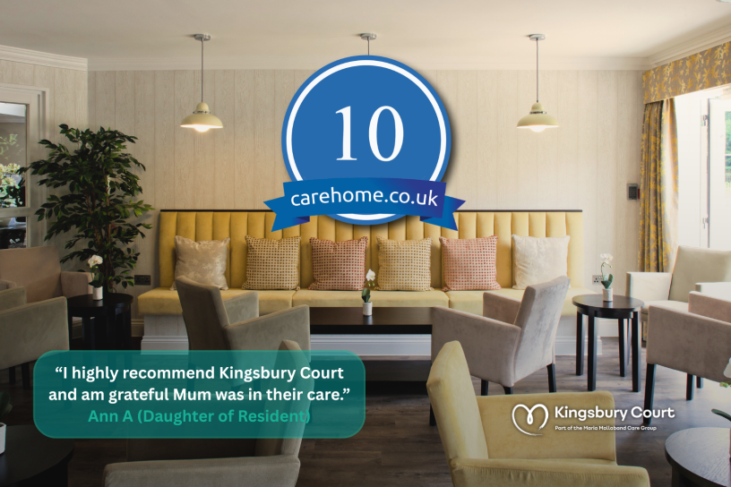Kingsbury Court is a 10/10 Care Home